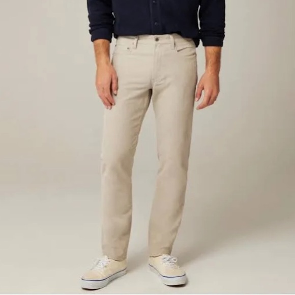 J. Crew Men's Corduroy Straight-leg Pants in Natural